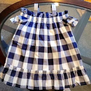 Janie and Jack navy check toddler dress